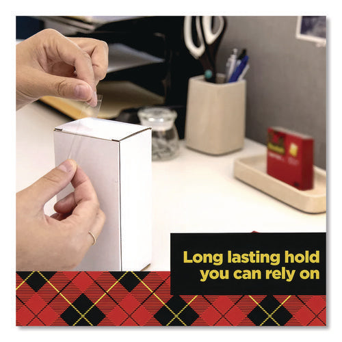 Image of Scotch® Super-Hold Tape With Dispenser, 1" Core, 0.75" X 27.77 Yds, Clear, 10 Rolls And 1 Dispenser/pack