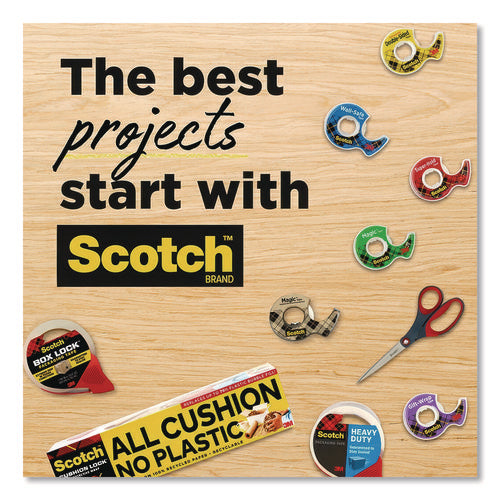 Image of Scotch® Super-Hold Tape With Dispenser, 1" Core, 0.75" X 27.77 Yds, Clear, 10 Rolls And 1 Dispenser/pack