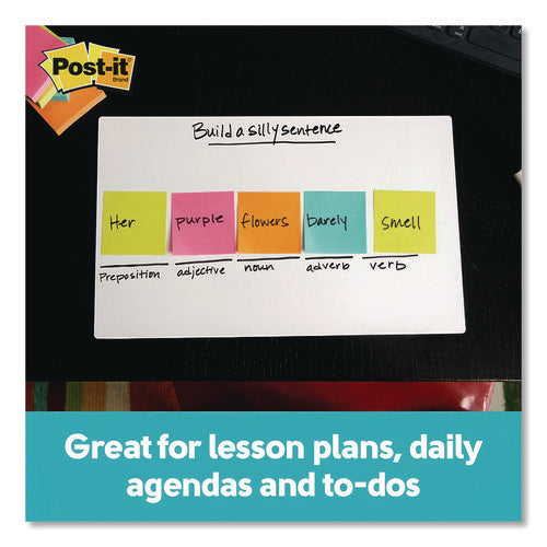 Image of Post-it® Dry Erase Sheets, Laminate Film Surface, 7" x 11.3", White, 3/Pack