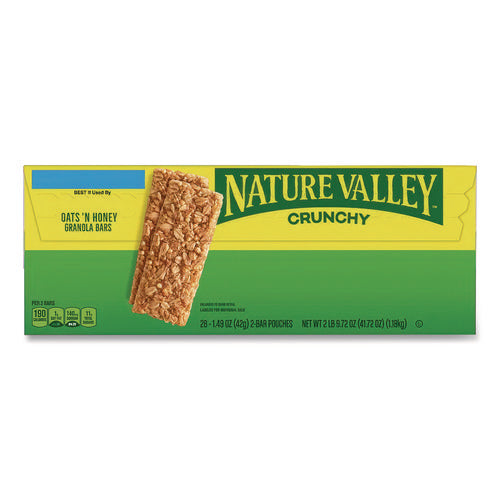 Image of Nature Valley® Granola Bars, Crunchy Oats And Honey, 1.5 Oz Pouch, 28/box