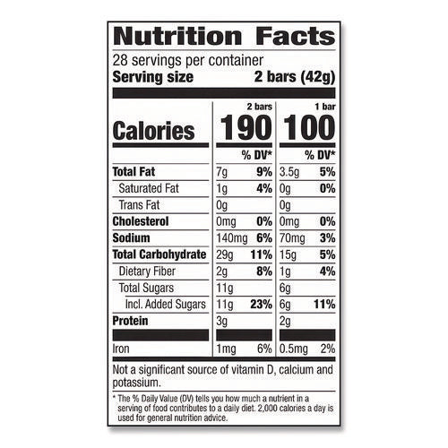 Image of Nature Valley® Granola Bars, Crunchy Oats And Honey, 1.5 Oz Pouch, 28/box