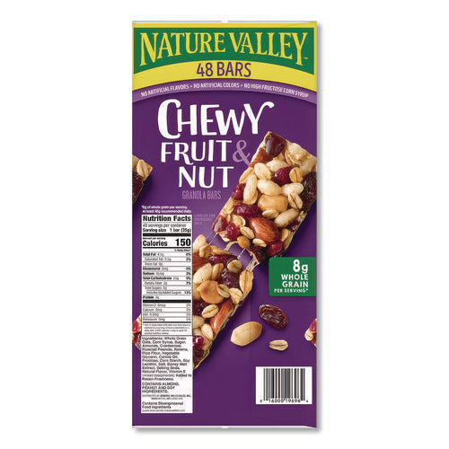 Image of Nature Valley® Granola Bars, Chewy Fruit And Nut Trail Mix, 1.2 Oz Pouch, 48/box