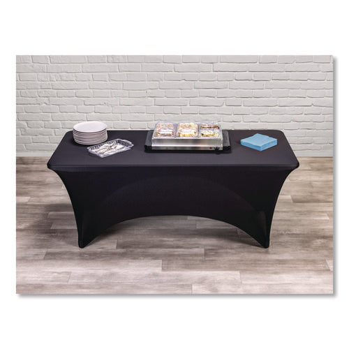 Image of Iceberg Igear Fabric Table Cover, Polyester/spandex, 30" X 72", Black