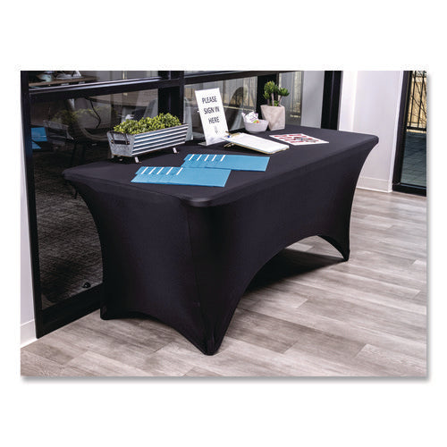 Image of Iceberg Igear Fabric Table Cover, Polyester/spandex, 30" X 72", Black