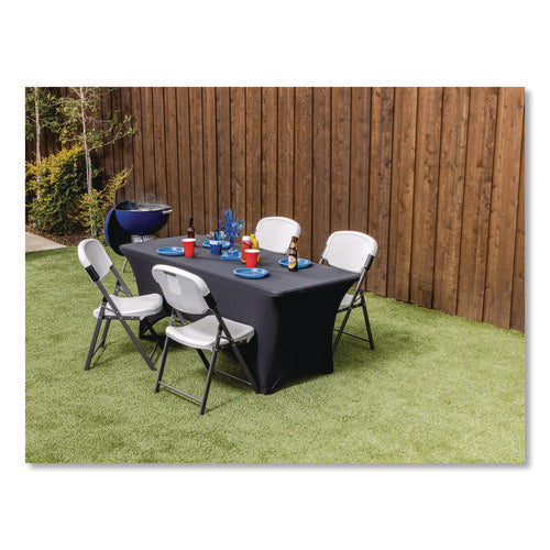 Image of Iceberg Igear Fabric Table Cover, Polyester/spandex, 30" X 72", Black