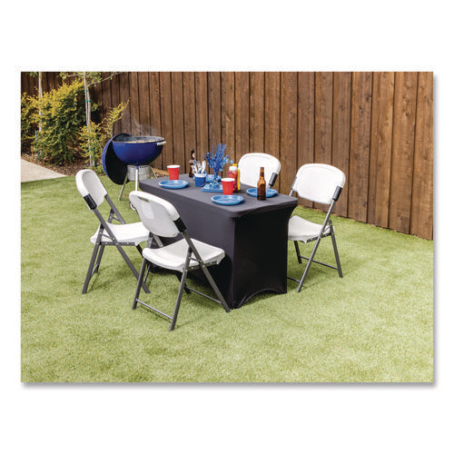 Image of Iceberg Igear Fabric Table Cover, Polyester/spandex, 24" X 48", Black