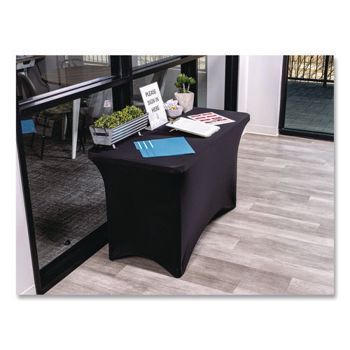 Image of Iceberg Igear Fabric Table Cover, Polyester/spandex, 24" X 48", Black