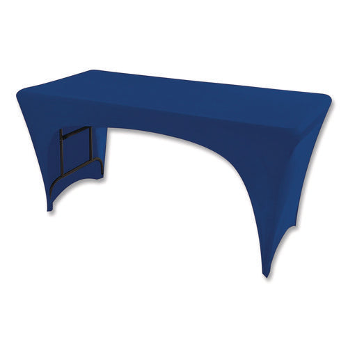 Image of Iceberg Igear Fabric Table Cover, Open Design, Polyester/spandex, 30" X 72", Blue