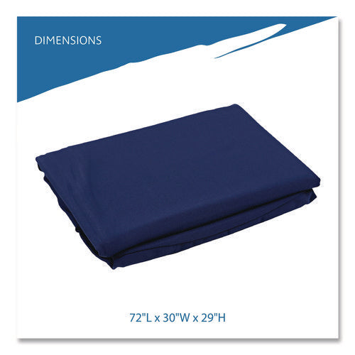 Image of Iceberg Igear Fabric Table Cover, Open Design, Polyester/spandex, 30" X 72", Blue