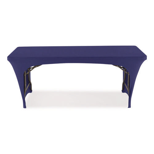 Image of Iceberg Igear Fabric Table Cover, Open Design, Polyester/spandex, 30" X 72", Blue