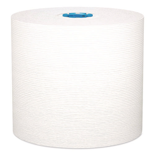 Image of Kleenex® Hard Roll Paper Towels with Premium Absorbency Pockets with Colored Core, Gray Core, 1-Ply, 7.5" x 700 ft, White, 6 Rolls/CT