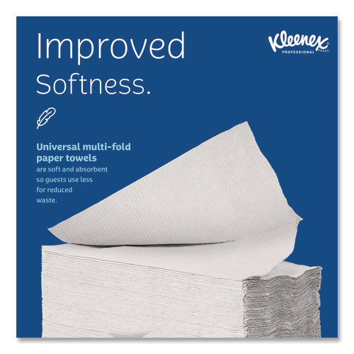 Image of Kleenex® Multi-Fold Paper Towels, Convenience, 9.2 x 9.4, White, 150/Pack, 8 Packs/Carton