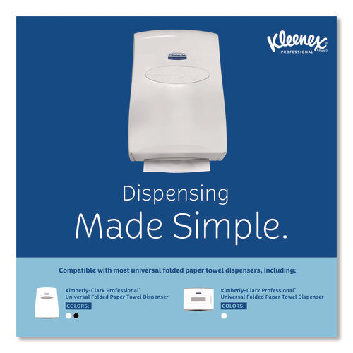 Image of Kleenex® Multi-Fold Paper Towels, Convenience, 9.2 x 9.4, White, 150/Pack, 8 Packs/Carton