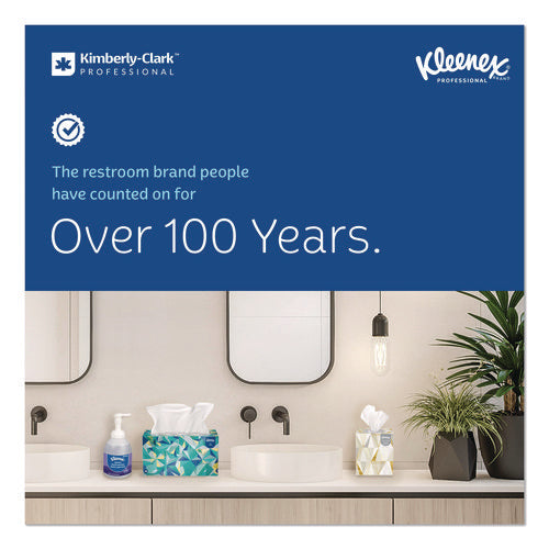 Image of Kleenex® Hard Roll Paper Towels with Premium Absorbency Pockets, 1-Ply, 8" x 600 ft, 1.75" Core, White, 6 Rolls/Carton