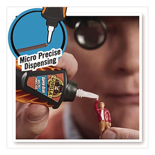 Image of Gorilla® Super Glue Micro Precise, 0.19 Oz, Dries Clear, 4/carton