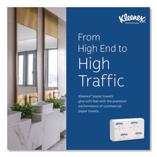 Image of Kleenex® Multi-Fold Paper Towels, Convenience, 9.2 x 9.4, White, 150/Pack, 8 Packs/Carton
