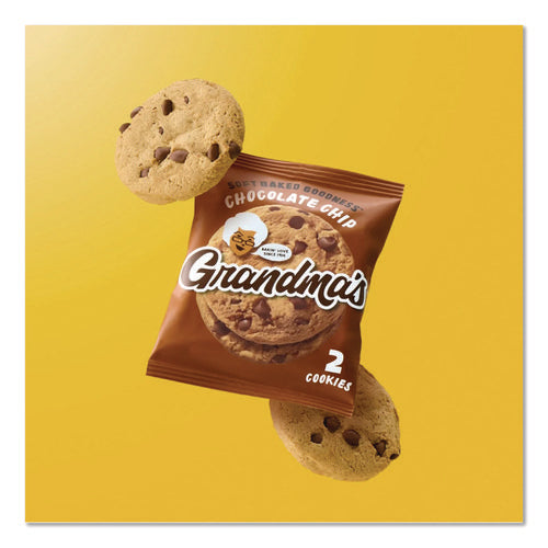 Image of Grandma's® Cookies - Single Serve, Chocolate Chip, 2.5 Oz Packet, 60/carton