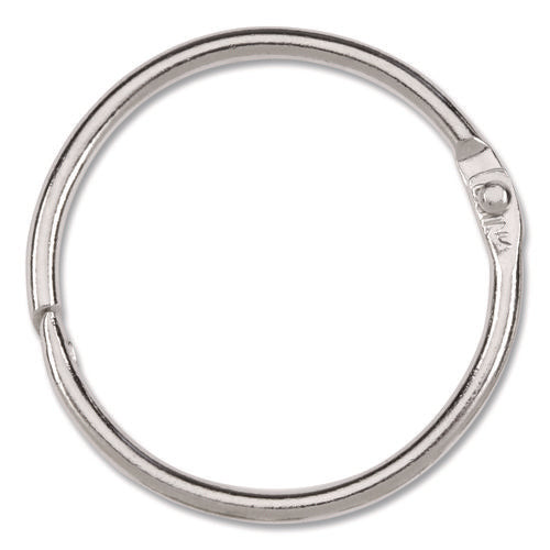Image of ACCO Metal Book Rings, 1.5" Diameter, 100/Box