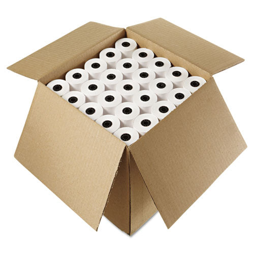 Image of Iconex Impact Bond Paper Rolls, 3" X 85 Ft, White, 50/carton