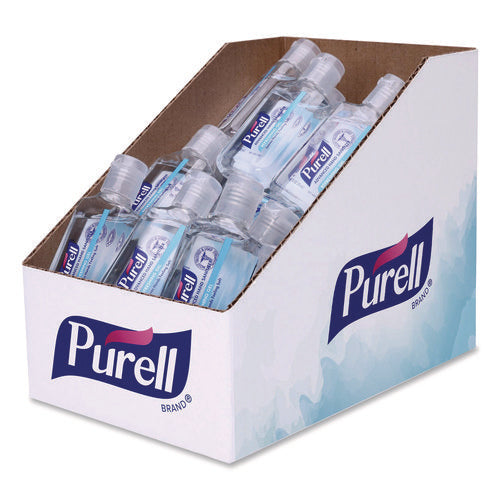 Image of PURELL® Advanced Hand Sanitizer Refreshing Gel, 1 oz Flip-Cap Bottle with Display Bowl, Clean Scent, 36/Bowl
