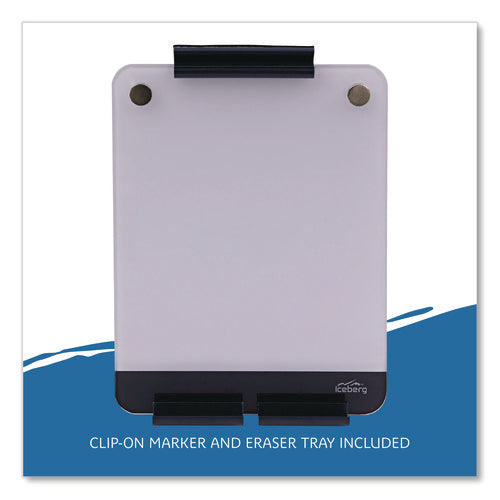 Image of Iceberg Clarity Personal Board, 9" x 12", White Surface, Satin Aluminum Frame