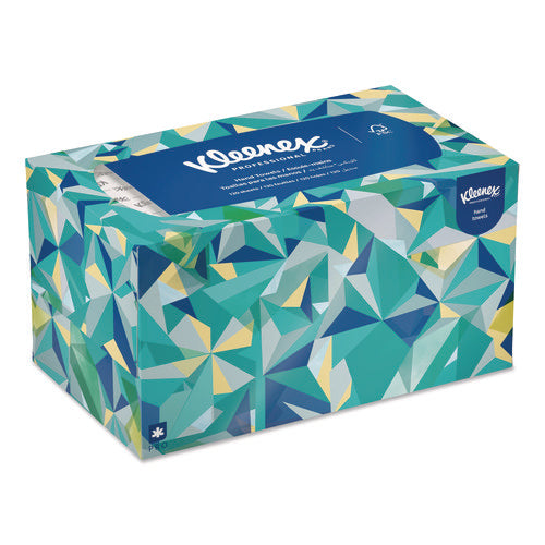Image of Kleenex® Hand Towels, POP-UP Box, Cloth, 1-Ply, 9 x 10.5, Unscented, White, 120/Box