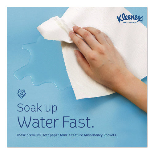 Image of Kleenex® Hand Towels, POP-UP Box, Cloth, 1-Ply, 9 x 10.5, Unscented, White, 120/Box