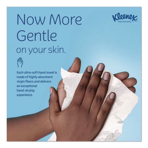 Image of Kleenex® Hand Towels, POP-UP Box, Cloth, 1-Ply, 9 x 10.5, Unscented, White, 120/Box