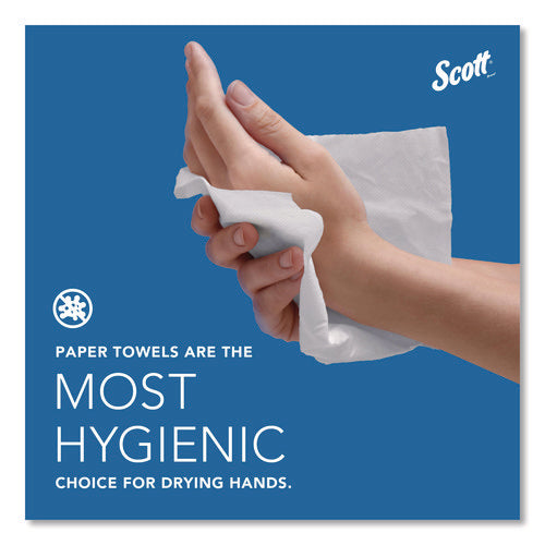 Image of Scott® Essential C-Fold Towels for Business, Absorbency Pockets, 1-Ply, 10.13 x 13.15, White, 200/Pack, 12 Packs/Carton