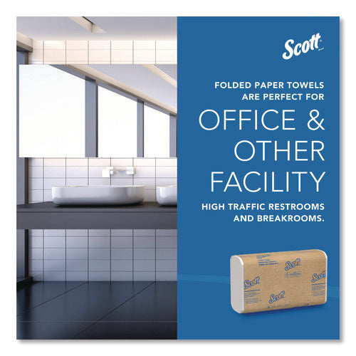 Image of Scott® Essential C-Fold Towels for Business, Absorbency Pockets, 1-Ply, 10.13 x 13.15, White, 200/Pack, 12 Packs/Carton