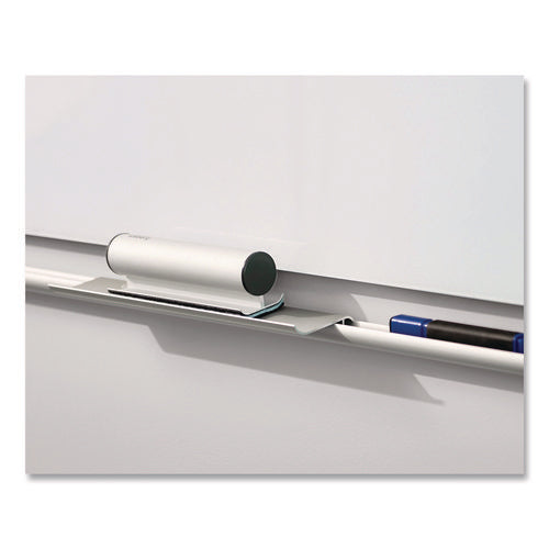 Image of Iceberg Clarity Glass Dry Erase Board with Aluminum Trim, 72" x 36", White Surface, Satin Aluminum Frame