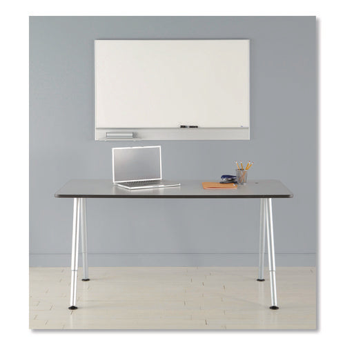 Image of Iceberg Polarity Magnetic Dry Erase White Board, 48" x 32", White Surface, Satin Aluminum Frame