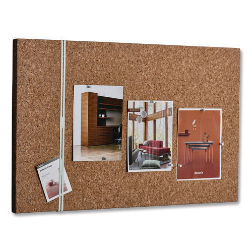 Image of Iceberg iDesign Frameless Cork Bulletin Board, 24" x 38", Tan Surface