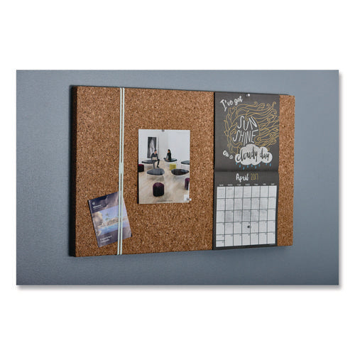 Image of Iceberg iDesign Frameless Cork Bulletin Board, 24" x 38", Tan Surface