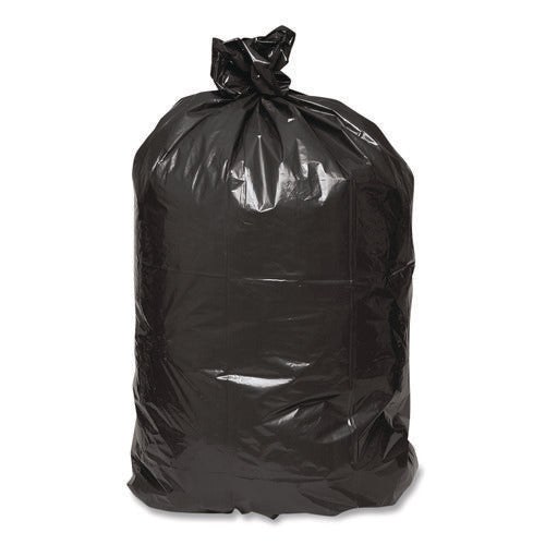 Image of Earthsense® Commercial Linear Low Density Large Trash and Yard Bags, Open-Face, 33 gal, 0.9 mil, 32.5" x 40", Black, 80/Carton