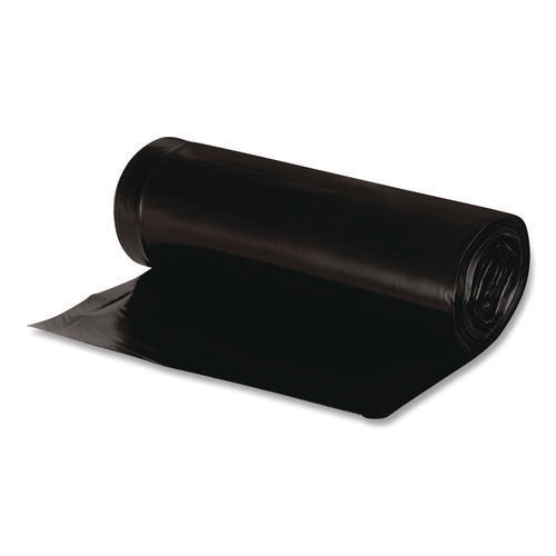 Image of Earthsense® Commercial Linear Low Density Recycled Can Liners, 33 gal, 1.25 mil, 33" x 39", Black, 10 Bags/Roll, 10 Rolls/Carton