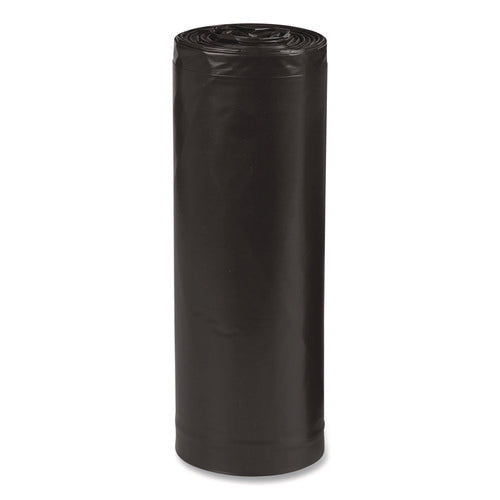 Image of Earthsense® Commercial Linear Low Density Recycled Can Liners, 33 gal, 1.25 mil, 33" x 39", Black, 10 Bags/Roll, 10 Rolls/Carton