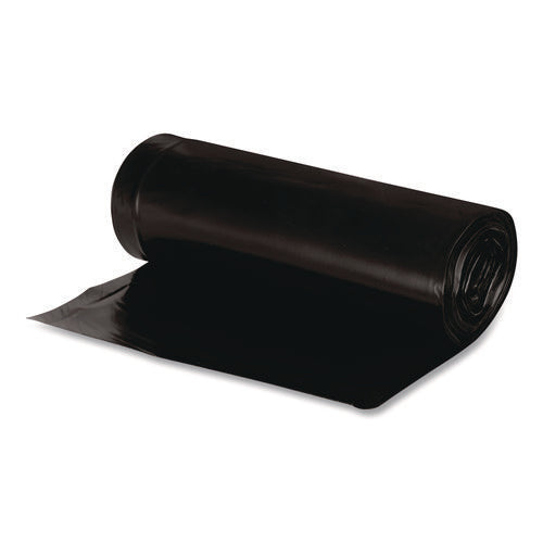 Image of Earthsense® Commercial Linear Low Density Recycled Can Liners, 56 gal, 1.25 mil, 43" x 48", Black, 10 Bags/Roll, 10 Rolls/Carton