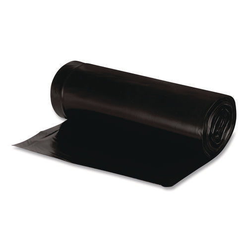 Image of Earthsense® Commercial Linear Low Density Recycled Can Liners, 45 gal, 1.25 mil, 40" x 46", Black, 10 Bags/Roll, 10 Rolls/Carton