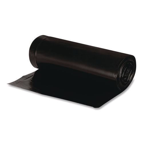 Image of Earthsense® Commercial Linear Low Density Recycled Can Liners, 45 gal, 1.65 mil, 40" x 46", Black, 10 Bags/Roll, 10 Rolls/Carton