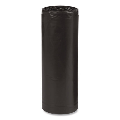 Image of Earthsense® Commercial Linear Low Density Recycled Can Liners, 60 gal, 2 mil, 38" x 58", Black, 10 Bags/Roll, 10 Rolls/Carton