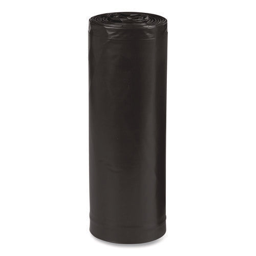Image of Earthsense® Commercial Linear Low Density Recycled Can Liners, 60 gal, 1.65 mil, 38" x 58", Black, 10 Bags/Roll, 10 Rolls/Carton