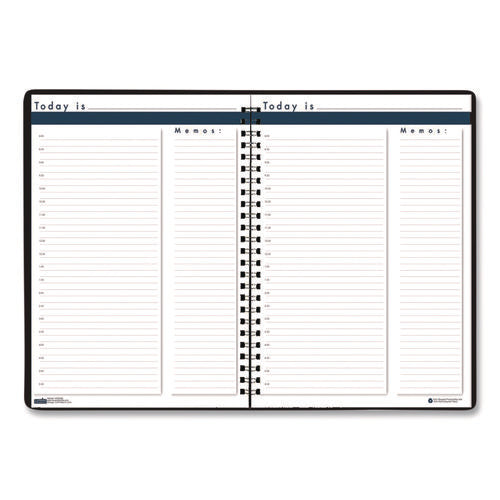 Image of House of Doolittle Recycled Undated Assignment Book For Intermediate Grades, 40-Weeks: Eight-Subject Day, Blue Cover, (100) 11 x 8.5 Sheets