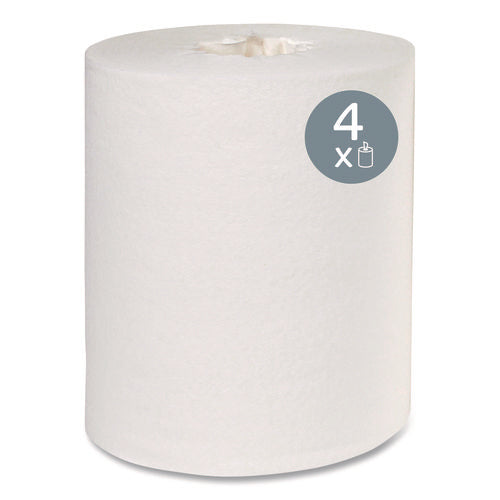 Image of Kleenex® Premiere Center-Pull Towels, Perforated, 1-Ply, 8 x 15, White, 250/Roll, 4 Rolls/Carton