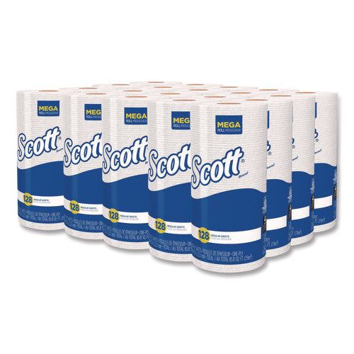 Image of Scott® Kitchen Roll Towels, 1-Ply, 11 x 8.75, White, 128/Roll, 20 Rolls/Carton