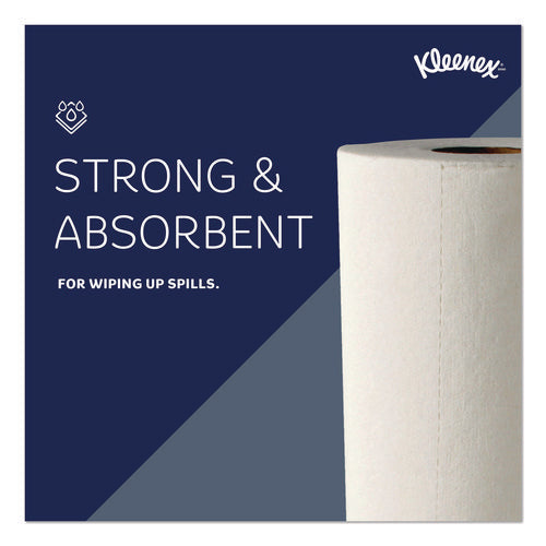 Image of Kleenex® Premiere Kitchen Roll Towels, 1-Ply, 11 x 10.4, White, 70/Roll, 24 Rolls/Carton