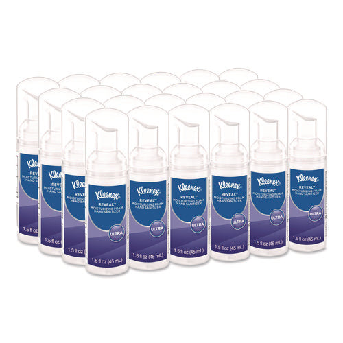Image of Kleenex® Ultra Moisturizing Foam Hand Sanitizer, 1.5 Oz Pump Bottle, Unscented, 24/carton