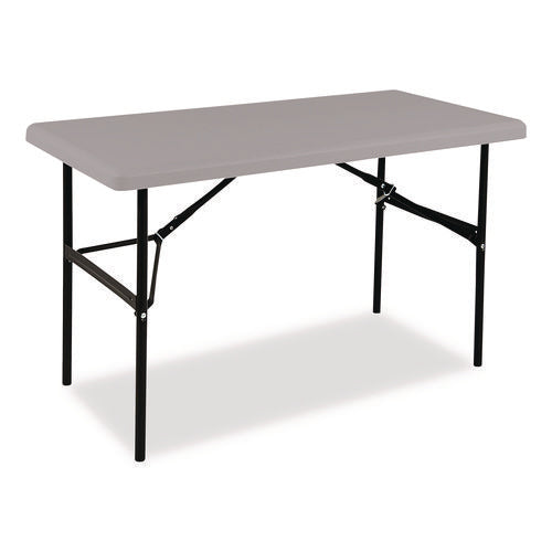 Image of Iceberg IndestrucTable Classic Folding Table, Rectangular, 48" x 24" x 29", Charcoal