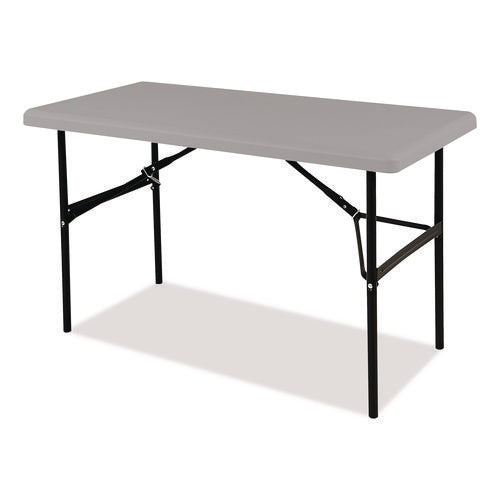 Image of Iceberg IndestrucTable Classic Folding Table, Rectangular, 48" x 24" x 29", Charcoal