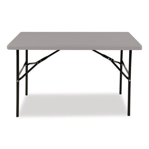 Image of Iceberg IndestrucTable Classic Folding Table, Rectangular, 48" x 24" x 29", Charcoal
